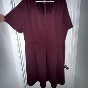 Lane Bryant Burgundy Mini Dress